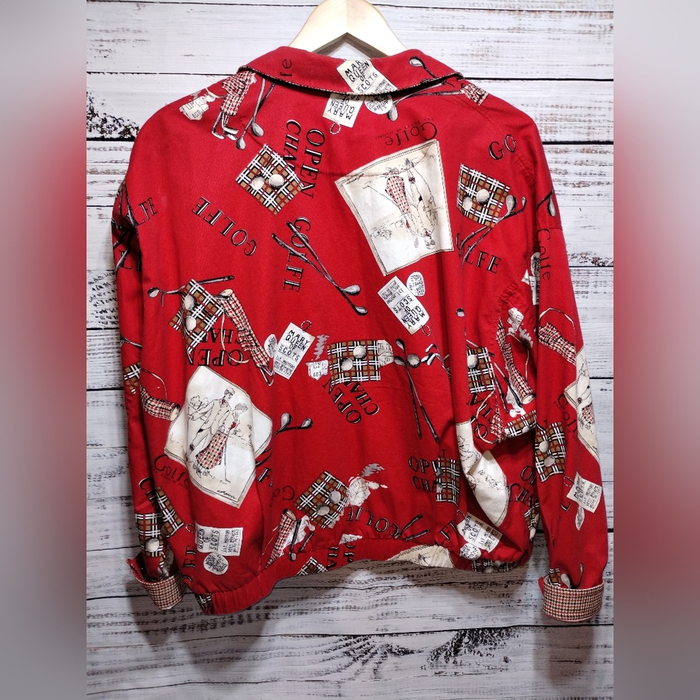 Tail Red Golf Print Jacket - Picture 8 of 10